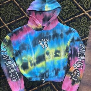 Colorful Tie-Dye Butterfly Hoodie